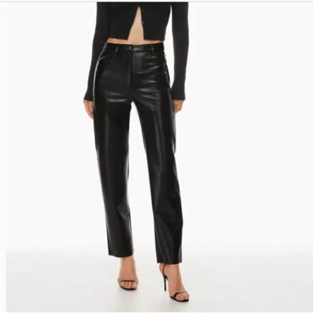 Wilfred Pants The Melina black Size 8  Faux Leather Straight Leg